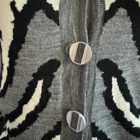 L.A.M.B. Button Up Hooded Sweater 100% Wool - Picture 13 of 16